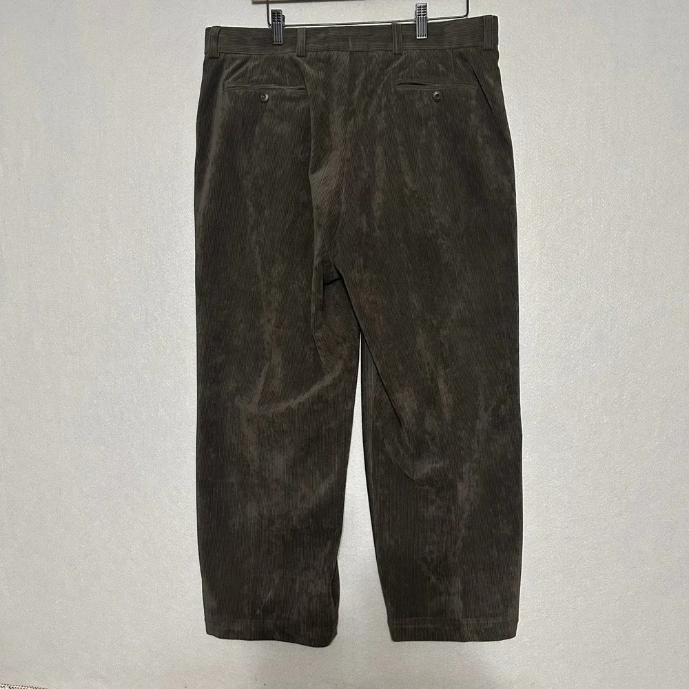 Giorgio Armani Mens Corduroy Trousers Brown Made in Italy CP8046 Size 52‎ IT 36W